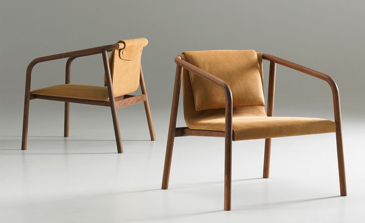 Oslo Lounge Chair with oak frame and textured upholstery